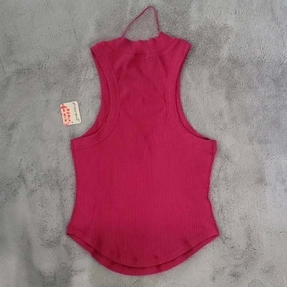 Free People Movement Pink Sleeveless Blouse Size Small NWT - Picture 6 of 8